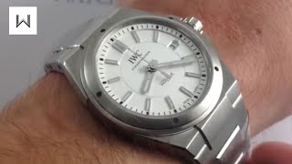 IWC Ingenieur 3239 Automatic Luxury Watch Review [upl. by Ellehcyt]