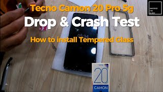 Tecno Camon 20 Pro 5g Drop Test Durability Test Recommended Tempered Glass [upl. by Alfredo]