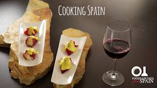 Spanish tapas recipe Manchego cheesestuffed Piquillo peppers with a Saffron crust [upl. by Lancaster278]