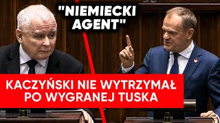 Tusk został premierem Kaczyński nie wytrzymał quotJest niemieckim agentemquot [upl. by Hazrit409]