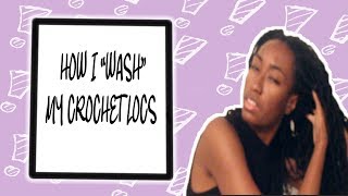 How To quotWashquot Your Crochet Locs [upl. by Nomyt]