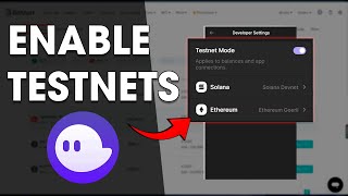 How to Enable Testnet Mode on Phantom Wallet  Phantom Test Network [upl. by Anatnas]