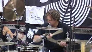 Woodstick 2010 Steve Moore Mad drummer Drum Solo [upl. by Melicent844]