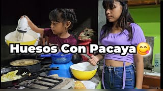 Huevos Con Pacayas Fritas Hace Marielita Junto Con Yulissa [upl. by Ettenay]