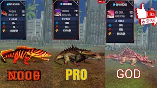 gameplay of DIPLOCAULUS  DIPLOTATOR and DIPLOSUCHUS and leveling up jurassicworldthegame [upl. by Nniroc]