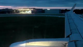 Onboard HOP Embraer 170 evening landing ✈ Hannover Airport [upl. by Derrej]