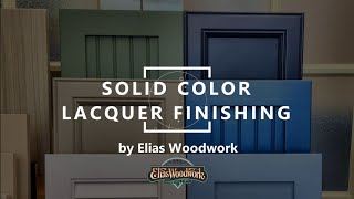 Solid Color Lacquer Finishing by Elias Woodwork [upl. by Akerdnuhs47]