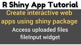 R Shiny App Tutorial 15c  fileInput  how to upload and access multiple CSV files in R Shiny [upl. by Engracia]