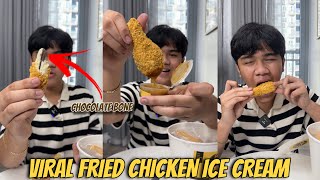 VIRAL FRIEND CHICKEN ICE CREAM IN TIKTOKAlexis Vines [upl. by Karin]