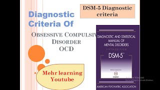 OCD diagnostic criteria in DSM5 urduhindi lecture [upl. by Felicie]