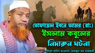 তোফায়েল ইবনে আর রাঃ ইসলাম কবুলের করুন ঘটনামুফতি মেরাজুল হক মাজহারী majhari waz 2024 [upl. by Annorah622]