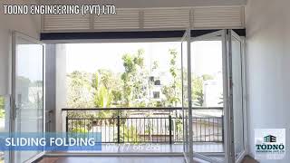 ALUMINIUM SLIDING FOLDING WINDOW  ALUMEX LUMIN SRI LANKA COLOMBO [upl. by Mala251]