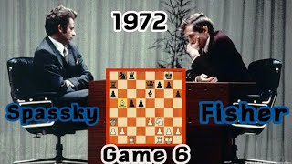 Bobby Fischer vs Boris Spassky ● World Championship match 1972 rd 6 [upl. by Partridge]