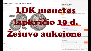 LDK monetos lapkričio 10 d Žešuvo aukcione Монеты ВКЛ на Жешувском аукционе 10 го ноября [upl. by Mun]