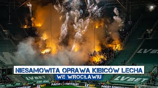 NIESAMOWITA OPRAWA KIBICÓW LECHA WE WROCŁAWIU 26022023 [upl. by Vanna]