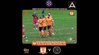 Goal Div Macdonald v Ashfield AFC West Cup Nov 24🟠⚫️ [upl. by Libbie]