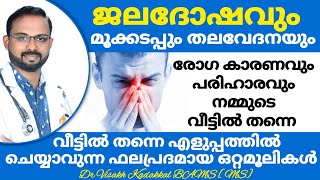 ജലദോഷവും മൂക്കടപ്പും പെട്ടന്ന് മാറാൻ  Rhinitis and Nose Block simple home remedies  Dr Visakh [upl. by Alak]