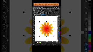 How to make flowers with a blend effect the link in mh bio 🐌🍄🌞🌿 graphicdesign coreldraw [upl. by Ferwerda]