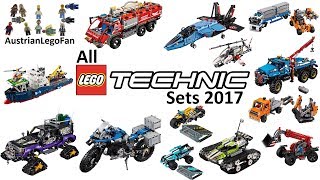 All Lego Technic Sets 2017  Compilation  Lego Speed Build Review [upl. by Littlejohn78]