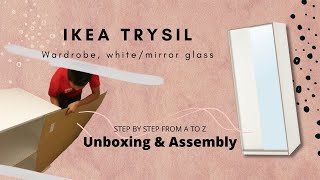 UNBOXING AND ASSEMBLY IKEA WARDROBE  TRYSIL  Cara Pemasangan Lemari IKEA TRYSIL [upl. by Wittenburg]