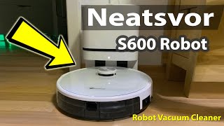 Neatsvor S600 Robot Vacuum 6000pa  Automatic Dust Sweeper [upl. by Kassandra]