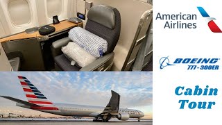 American Airlines Boeing 777300ER Cabin Tour [upl. by Llennod]