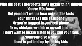 Logic Homicide but its Eminem verse only with Lyrics [upl. by Cob237]