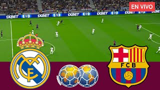 Real Madrid vs Barcelona EN VIVO Club Amistoso 3 Agosto 2024 Partido CompletoVideojuego Simulación [upl. by Agathe20]