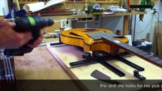 Archtop guitar making course 14 Stringing up [upl. by Flanagan]