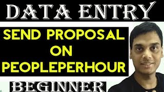 How to send data entry proposal on peopleperhour for Beginners  Hindi   Helping abhi [upl. by Nahshunn306]