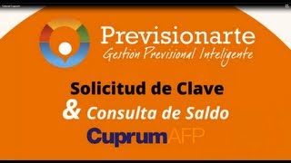 Tutorial AFP Cuprum  Solicitud de Clave y Saldo [upl. by Platon999]