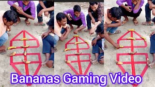 How do villagers play with bananas  Village gaming video [upl. by Stephine]