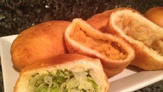 Recipe for Piroshki with Three Different Fillings Cabbage Peas and Potatoes [upl. by Weaver]