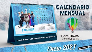 Cómo crear calendario mensual en Corel Draw con scripts o Macro 2025 calendario coreldraw [upl. by Anaitsirc236]