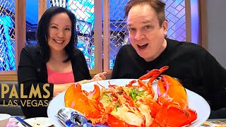 We Ate Lobster at the Palms Las Vegas Most Luxurious Chinese Restaurant [upl. by Skerl]