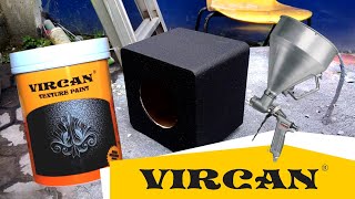 Pengecatan Box Speaker Menggunakan Cat Vircan Texture [upl. by Aihseyn]