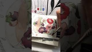 Adding shadows in Watercolour  details from a lockdown sketchbook [upl. by Aplihs]