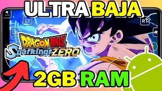 🎮JUGUÉ DRAGON BALL SPARKING ZERO en ANDROID CON 2GB de RAM SIN EMULADOR [upl. by Guenna459]