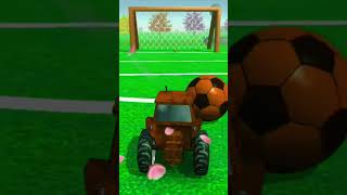 Juegos de pelea de vacas con tractores  toro y pollito  best android game [upl. by Piderit]