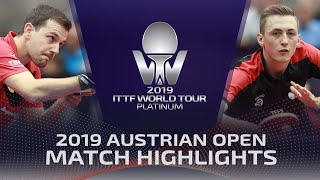 Timo Boll vs Liam Pitchford  2019 ITTF Austrian Open Highlights R16 [upl. by Kravits]