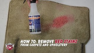 How To Remove Red Stains from Carpet and Upholstery  Red Away [upl. by Anglo]