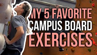 My 5 favorite campus board exercises [upl. by Eetsim340]