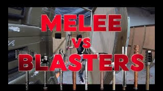 Funny MELEE VS BLASTERS Airsoft Game [upl. by Ecirpak]