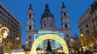 Light show at the St Stephens basilica in Budapest [upl. by Kevan]