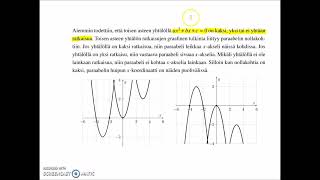 Toisen asteen polynomifunktio paraabeli [upl. by Helban]