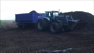 Meripeat Trailer TRL30 F for peat transportation from the field to stock pile [upl. by Grati]