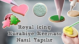 Royal icing Kurabiye Kreması Nasıl Yapılır [upl. by Etyam]