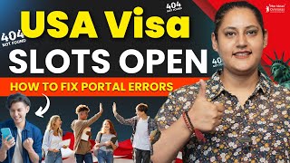 US Visa Slot Booking Tips amp Tricks  How to Fix Portal Errors [upl. by Dobbins401]