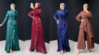 En Şık Tesettür Kombin Elbise Modelleri ✔️ Tesettür Elbise Modelleri  Hijab Dresses Collection [upl. by Moritz]