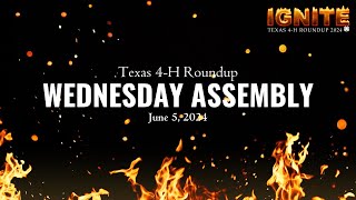 Texas 4H Roundup Wednesday Assembly 2024 [upl. by Faubion913]